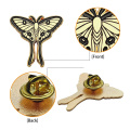 Fabricante Metal Craft Soft Enamel Pins Pins Pins Butterfly Pin Insúdica